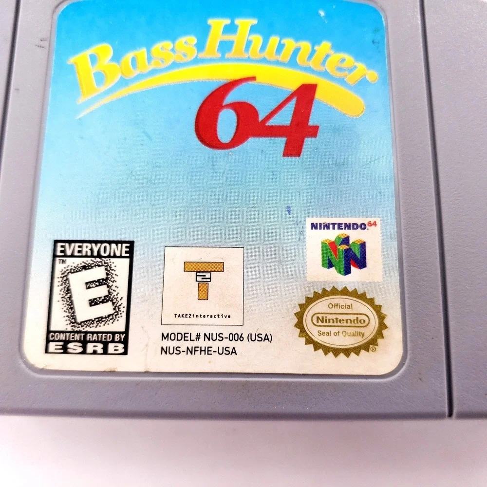 In-Fisherman Bass Hunter 64 (Nintendo 64, 1999) Authentic Cart Only Tested Works